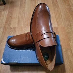 Nunn Bush Comfort Gel Strata Loafers, Cognac
